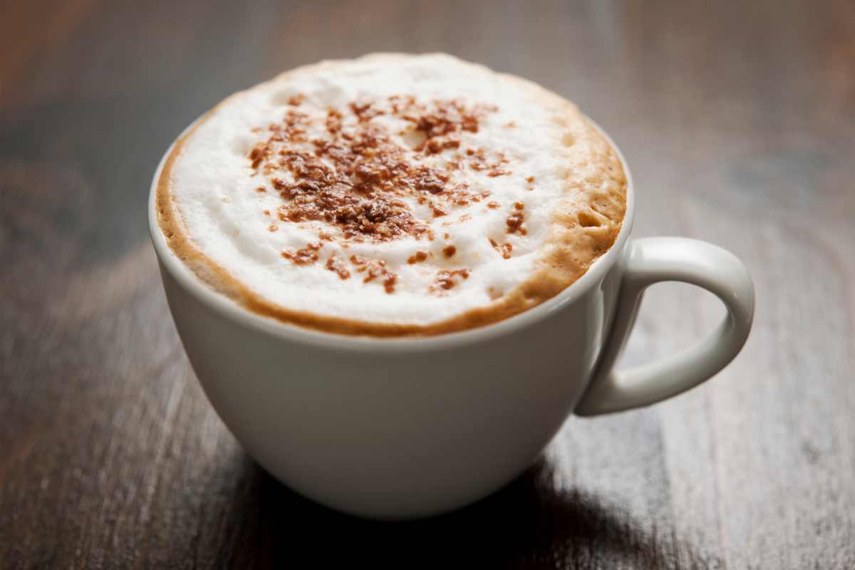 tazza di cappuccino con montalatte Kasanova