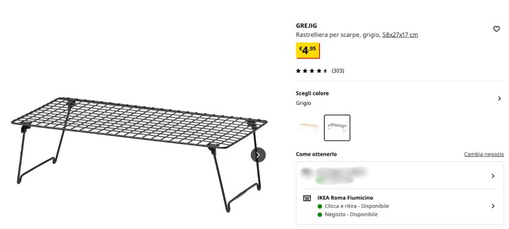 Rastrelliera pagina IKEA 