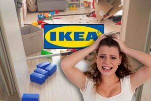 IKEA logo disordine donna