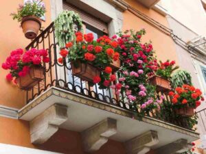 balcone fiorito